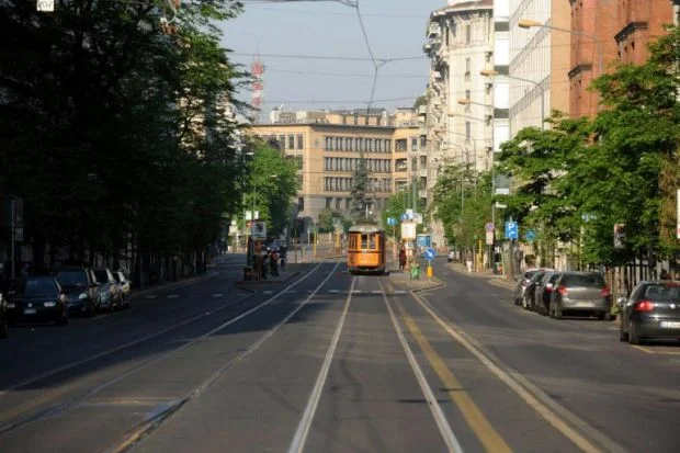 Una strada di Milano