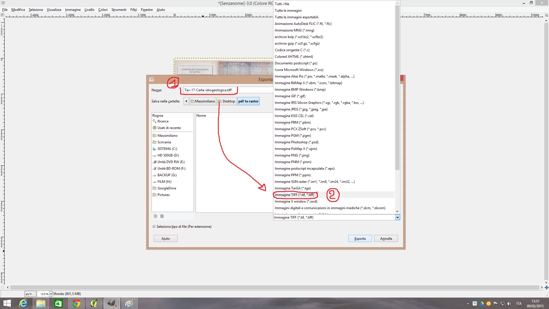 Come trasformare un pdf in un raster - 7