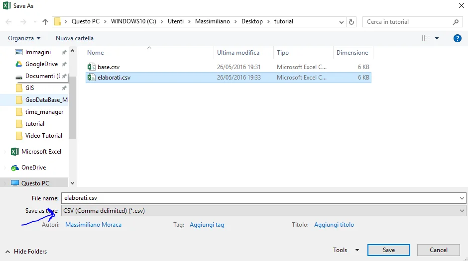 Preparazione dei dati per Time Manager - 5 Preparazione dei dati per Time Manager - 5