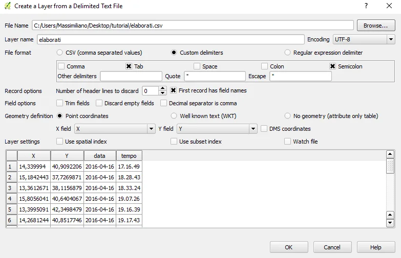 Preparazione dei dati per Time Manager - 6 Preparazione dei dati per Time Manager - 6