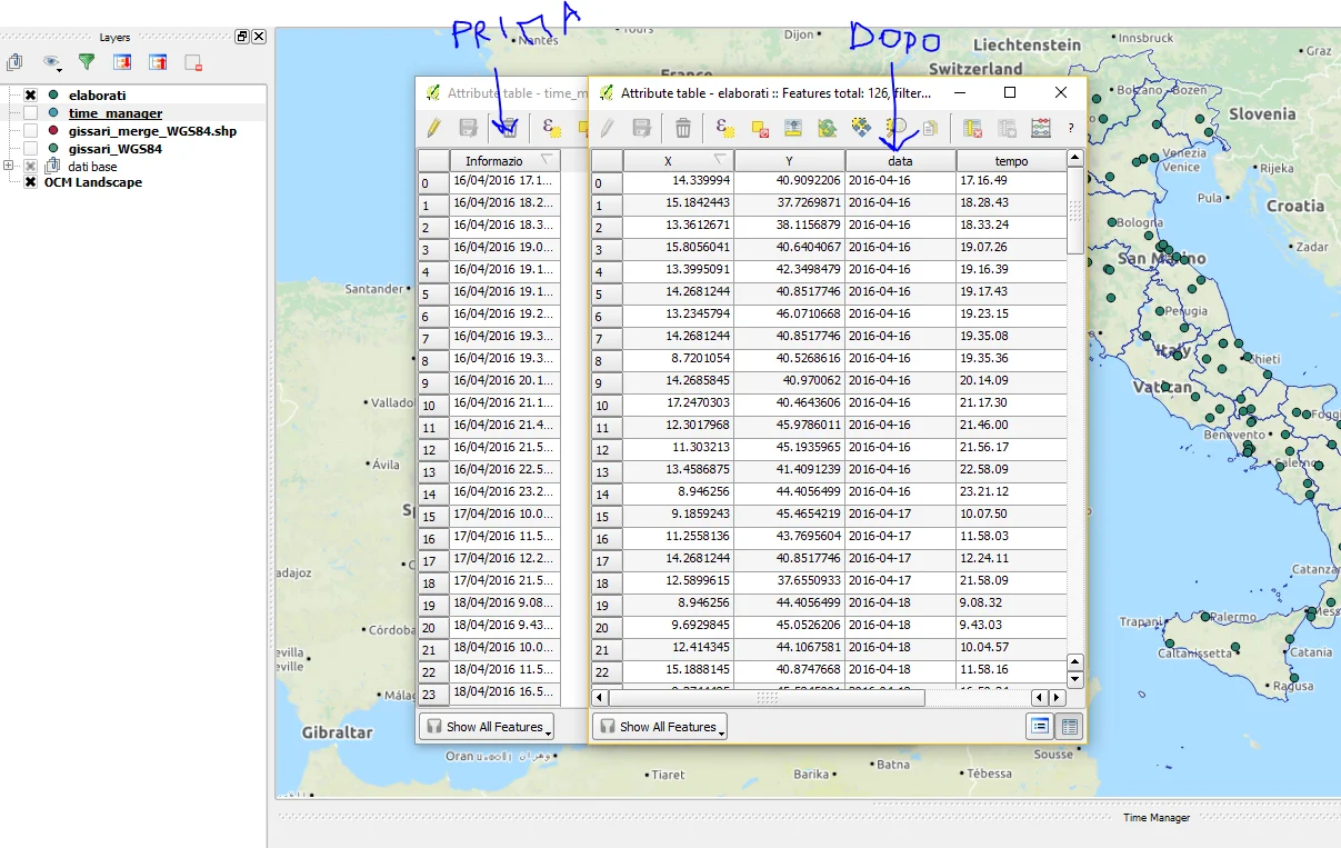 Preparazione dei dati per Time Manager - 7 Preparazione dei dati per Time Manager - 7
