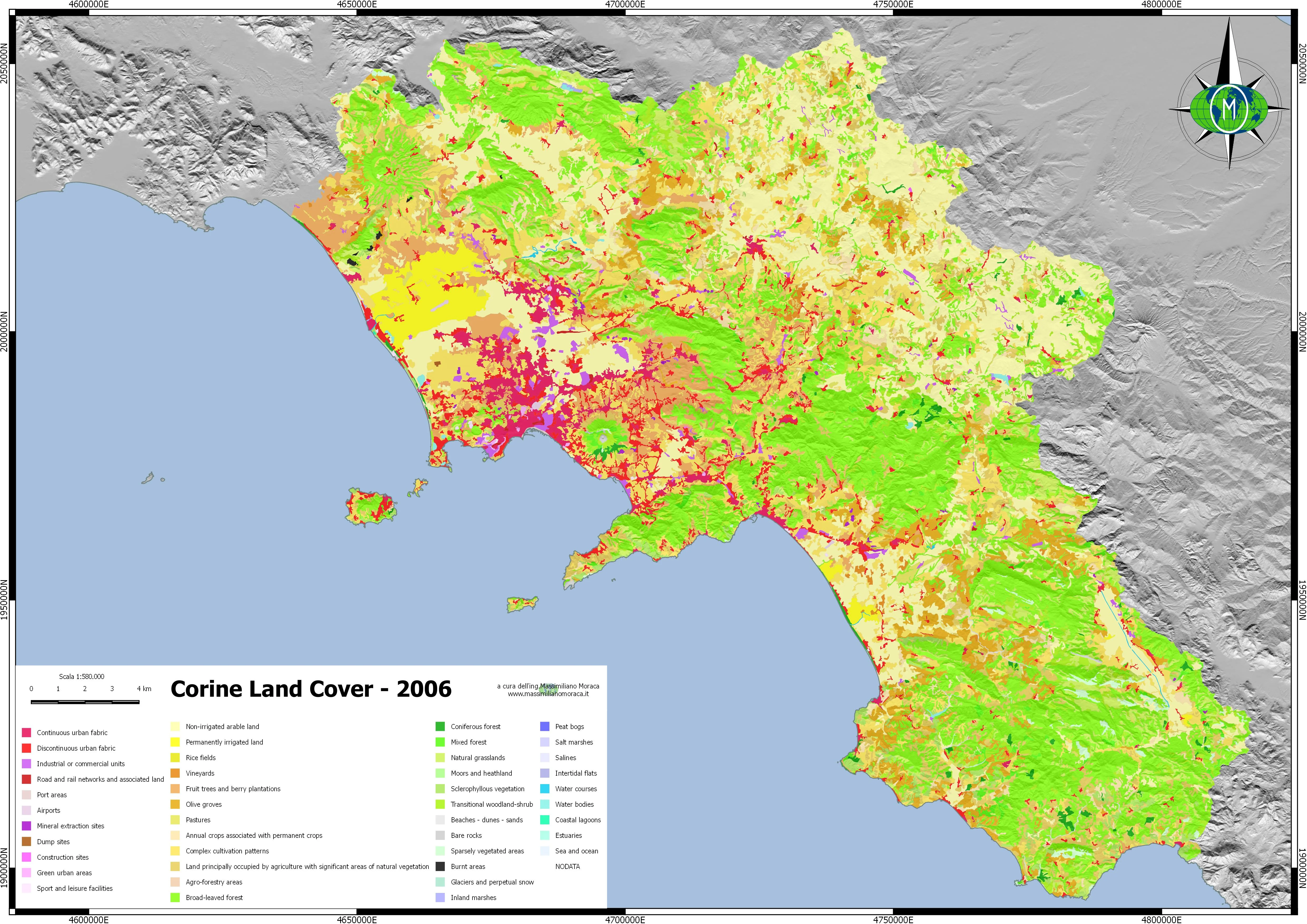 L'uso del suolo in Campania. Dati dal progetto Corine Land Cover - 2 L'uso del suolo in Campania. Dati dal progetto Corine Land Cover - 2